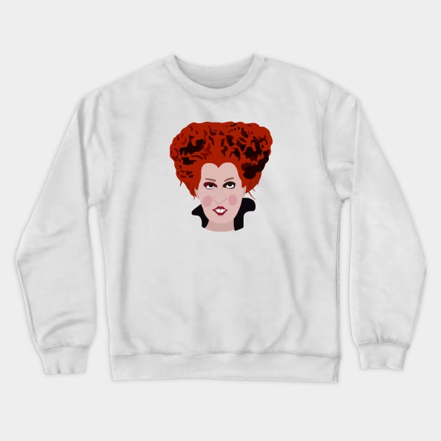 Red Witch Crewneck Sweatshirt by ElviaMontemayor